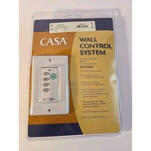 Casa #84810 Wall Control System Ceiling Fan 3 Speed New In Package